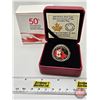Image 1 : RCM Canada 2015 : $3 Fine Silver Coin : 50th Anniversary of the Canadian Flag (COA #12808) (99.99%) 