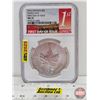 Image 1 : Canada 2016 $5 Fine Silver Coin : Maple Leaf First Day of Issue (NGC Cert : MS70) (.9999) (GST Exemp