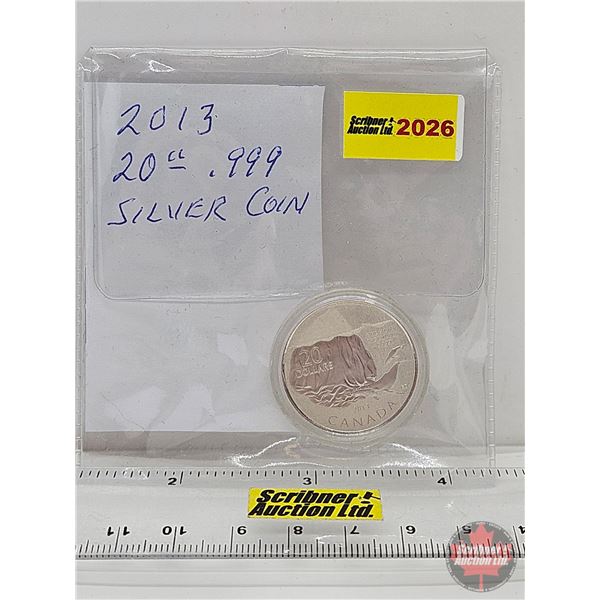 Canada 2013 $20 Fine Silver Coin (.9999) (GST Exempt)