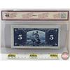 Image 4 : Bank of Canada $5 Bill 1937 : Gordon/Towers #RC1074350 (BCS Cert: Extra Fine 40 : Minor Stain)
