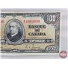 Image 3 : Bank of Canada $100 Bill 1937 : Coyne/Towers #BJ4693090 (BCS Cert: Very Fine 25)