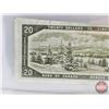 Image 5 : Canada $20 Bill 1954DF "Devil's Face" : Beattie/Coyne #DE0085499 (BCS Cert: Very Fine 25) ~ Miscut