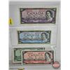 Image 3 : Canada Bills 1954 ~ Collector Combo (7) : ~ $1 Beattie/Rasminsky #DP4330747 ~ $2 Beattie/Rasminsky #