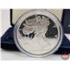 Image 2 : American Eagle : One Ounce Proof Fine Silver Bullion Coin : 2002 "W" (COA 99.99%) (GST Exempt)