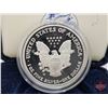 Image 3 : American Eagle : One Ounce Proof Fine Silver Bullion Coin : 2002 "W" (COA 99.99%) (GST Exempt)