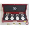 Image 1 : Bradford Authentic : World War II : Bombers Collection : Eight-Coin Set in Display Case (Silver Clad