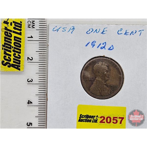 USA One Cent 1912D