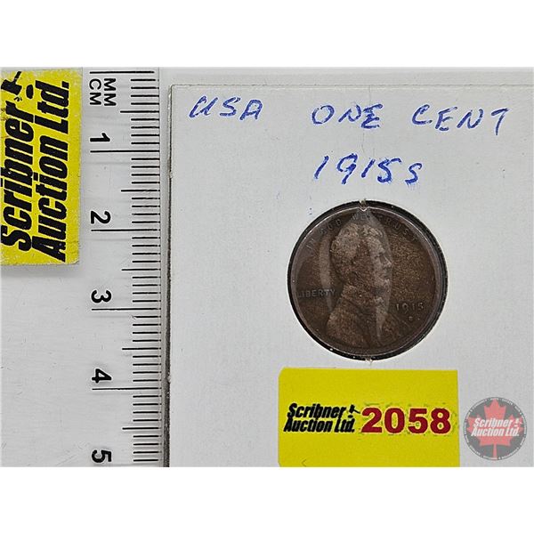 USA One Cent 1915S