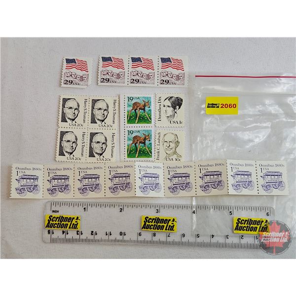 USA Postage Stamps (21) (Variety) (Unused)