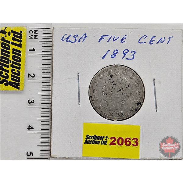 USA Five Cent 1893