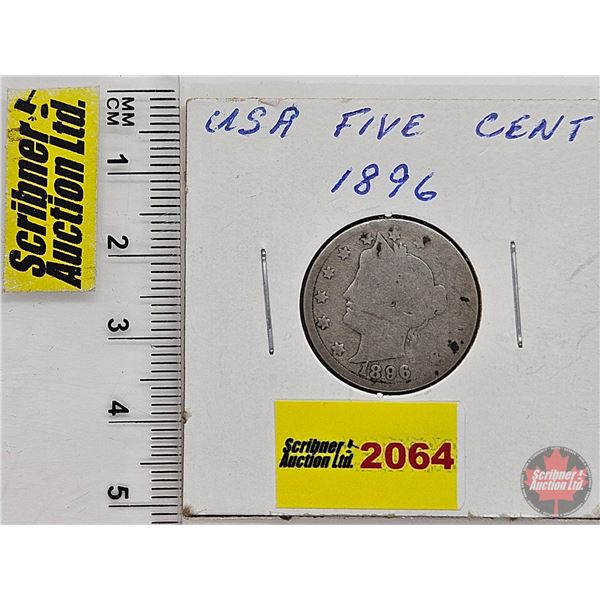 USA Five Cent 1896