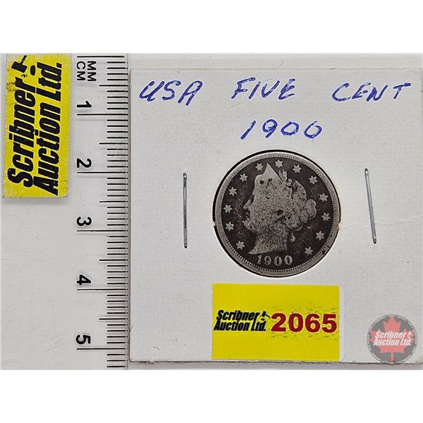 USA Five Cent 1900
