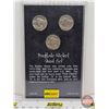 Image 1 : USA Buffalo Nickel Mint Set (Encased) : 1926 Philadelphia Mint ; 1934 Denver Mint; 1936 San Francisc