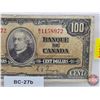 Image 3 : Bank of Canada $100 Bill 1937 : Gordon/Towers #BJ1158972