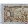 Image 5 : Bank of Canada $100 Bill 1937 : Gordon/Towers #BJ1158972