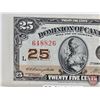 Image 2 : Dominion of Canada Twenty Five Cent 1923 "Shinplaster" : Campbell/Clark #648826