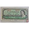 Image 2 : Canada $1 Bills 1954 (3): - Lawson/Bouey #CI9808361 - Beattie/Coyne #BL7767757 - Beattie/Rasminsky #
