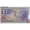 Image 5 : Canada $10 Bills (2) : - 2001 Knight/Dodge #BEK3783459 - 2005 Jenkins/Carney #BFR2888818