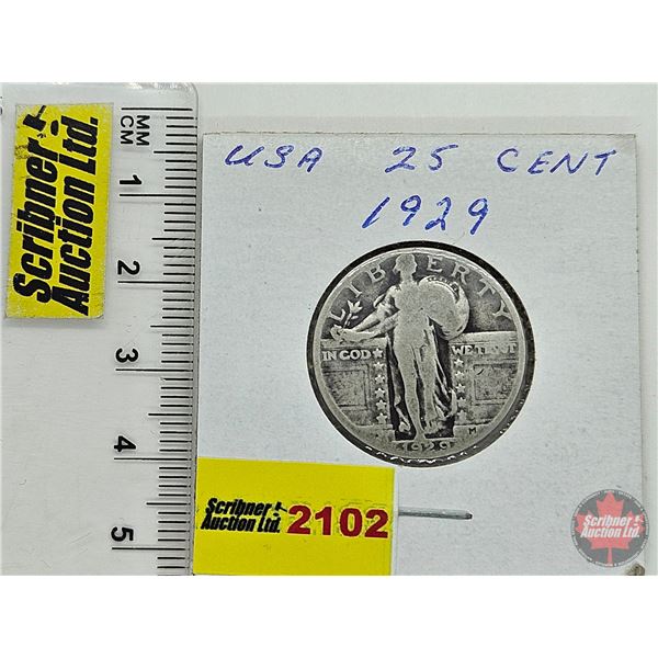 USA Twenty Five Cent 1929
