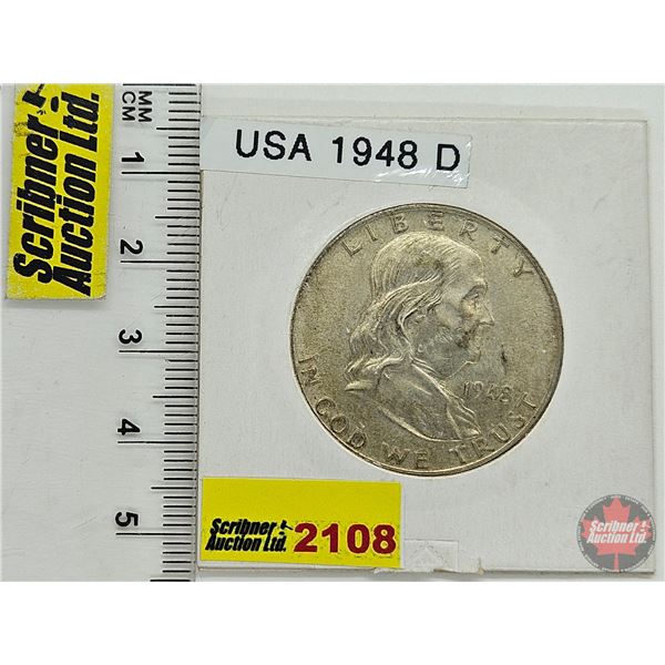 USA Half Dollar 1948D