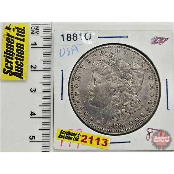 USA Morgan Dollar 1881O