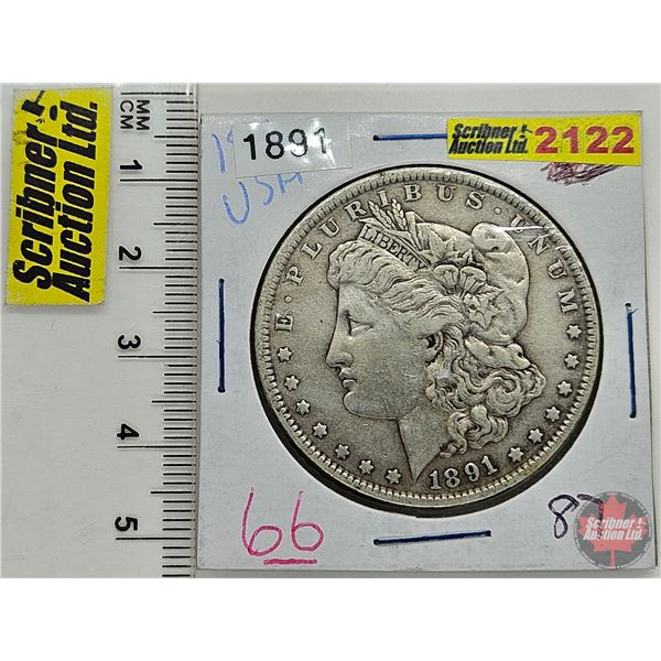USA Morgan Dollar 1891