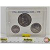 Image 1 : USA Bicentennial Coin Set 1776-1976 (Quarter ; Half Dollar ; Dollar) (Encased)