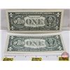 Image 4 : USA $1 Bills (2):  - 1977A : #B79481243G - 1988A : #E05984673H
