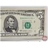 Image 3 : USA $5 Bill *Replacement 1977 : #B02952135*