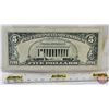 Image 4 : USA $5 Bill *Replacement 1977 : #B02952135*