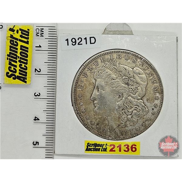 USA Peace Dollar 1921D