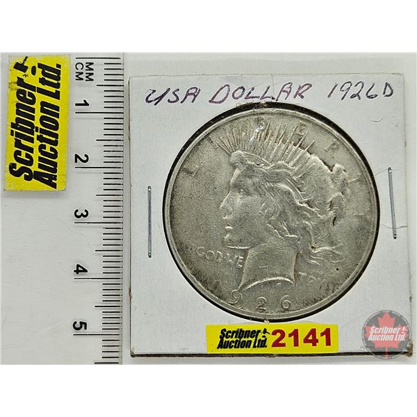 USA Peace Dollar 1926D