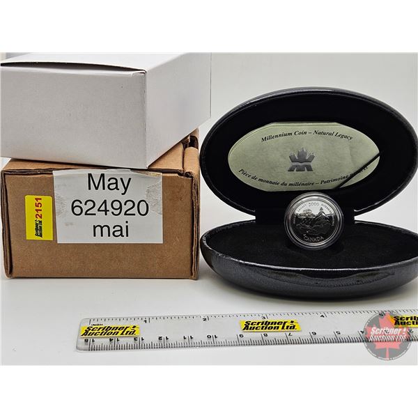 RCM Canada Millennium Sterling Silver Coin : Natural ~ May (COA) (w/Orig Box)