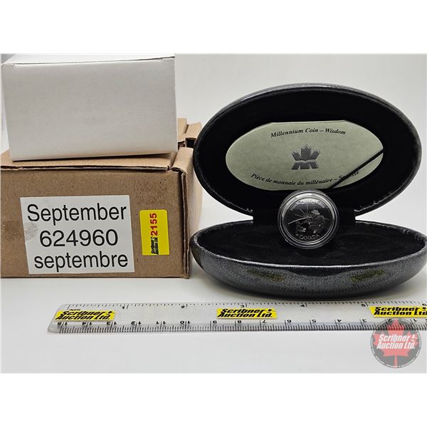 RCM Canada Millennium Sterling Silver Coin : Wisdom ~ September (COA) (w/Orig Box)