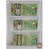 Image 2 : Canada $20 Bills 2015 (6) :  - Wilkins/Poloz #FWS2542720 - Wilkins/Poloz #FWK3999489 - Wilkins/Poloz