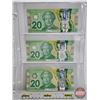 Image 6 : Canada $20 Bills 2015 (6) :  - Wilkins/Poloz #FWS2542720 - Wilkins/Poloz #FWK3999489 - Wilkins/Poloz