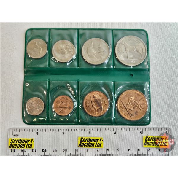 Coins of Ireland : Eight-Coin Set (1950's - 60's)