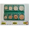 Image 1 : Coins of Ireland : Eight-Coin Set (1950's - 60's)