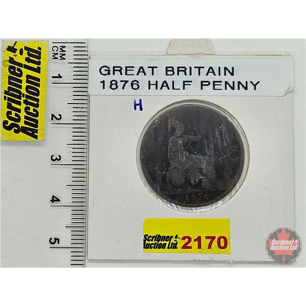 Great Britain Half Penny 1876H
