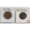 Image 2 : Great Britain Half Penny (12): 1929; 1931; 1939; 1939; 1941; 1941; 1942; 1943; 1944; 1945; 1945; 194