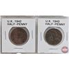Image 5 : Great Britain Half Penny (12): 1929; 1931; 1939; 1939; 1941; 1941; 1942; 1943; 1944; 1945; 1945; 194