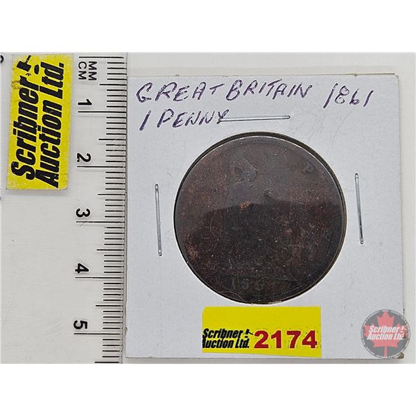 Great Britain One Penny 1861