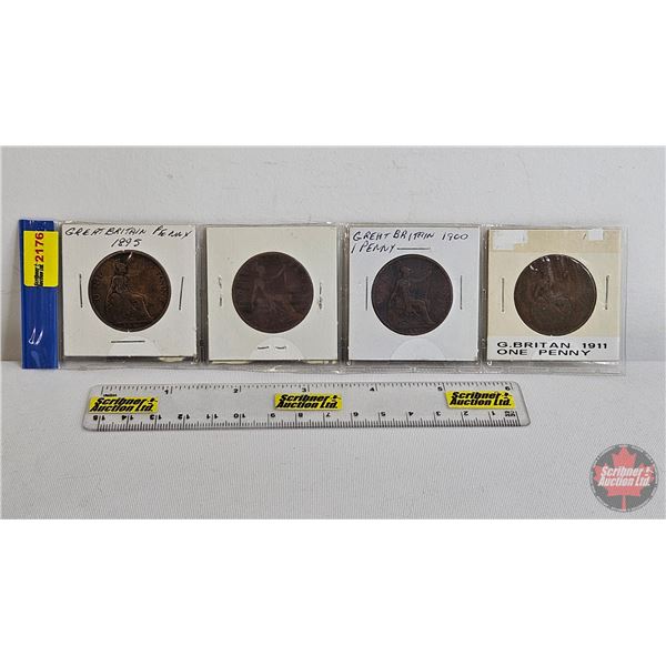 Great Britain One Penny (4): 1895; 1896; 1900; 1911