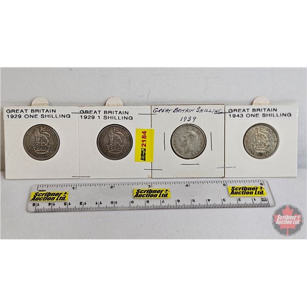 Great Britain One Shilling (4): 1929; 1929; 1939; 1943