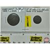 Image 1 : East India Company 1835 (2): 1/4 Anna & 1/12 Anna