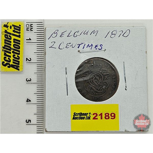 Belgium Two Centimes 1870