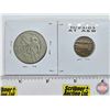 Image 4 : USSR Coins (2):  ~ 1990 One Kopek ~ 1917-1967 One Ruble