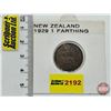 Image 1 : New Zealand One Farthing 1929