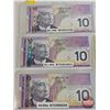 Image 2 : Canada $10 Bills 2005 (6) : - Jenkins/Carney #BFS9131725 - Jenkins/Dodge #BTN3831623 - Jenkins/Dodge