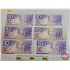 Image 4 : Canada $10 Bills 2005 (6) : - Jenkins/Carney #BFS9131725 - Jenkins/Dodge #BTN3831623 - Jenkins/Dodge
